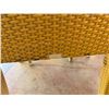 Image 8 : Qty 3 Long Tables 95" x 24" x 29"H & 18 GAR Woven Chairs 17" x 16" x 37"H