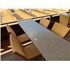 Image 10 : Qty 3 Long Tables 95" x 24" x 29"H & 18 GAR Woven Chairs 17" x 16" x 37"H