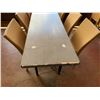 Image 11 : Qty 3 Long Tables 95" x 24" x 29"H & 18 GAR Woven Chairs 17" x 16" x 37"H