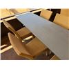 Image 24 : Qty 3 Long Tables 95" x 24" x 29"H & 18 GAR Woven Chairs 17" x 16" x 37"H