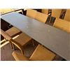 Image 28 : Qty 3 Long Tables 95" x 24" x 29"H & 18 GAR Woven Chairs 17" x 16" x 37"H
