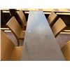 Image 6 : Qty 3 Long Tables 95" x 24" x 29"H & 18 GAR Woven Chairs 17" x 16" x 37"H