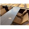Image 12 : Qty 3 Long Tables 95" x 24" x 29"H & 18 GAR Woven Chairs 17" x 16" x 37"H