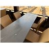 Image 15 : Qty 3 Long Tables 95" x 24" x 29"H & 18 GAR Woven Chairs 17" x 16" x 37"H