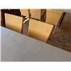 Image 27 : Qty 3 Long Tables 95" x 24" x 29"H & 18 GAR Woven Chairs 17" x 16" x 37"H
