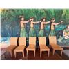 Image 1 : Qty 5 GAR Woven Chairs 17" x 16" x 37"H