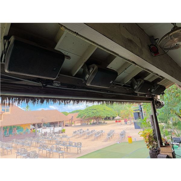 Qty 6 Mounted Electro-Voice (EV) ZX3-60PI Loudspeakers