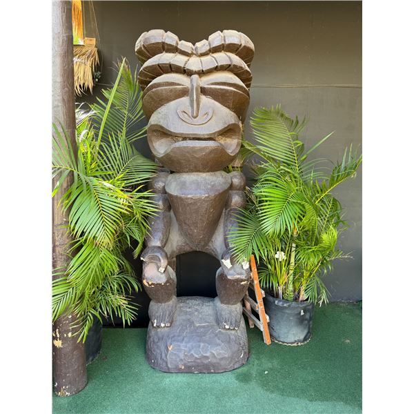 Large Tiki Statue 28" x 25" x 7'H
