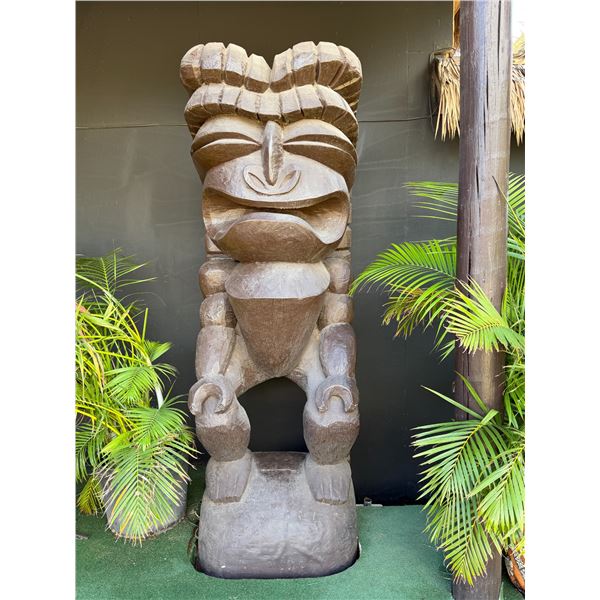 Large Tiki Statue 28" x 25" x 7'H