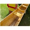 Image 13 : Paradise Cove Yellow & Red Canoe on Stand 22' 3" L