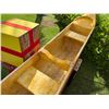 Image 14 : Paradise Cove Yellow & Red Canoe on Stand 22' 3" L