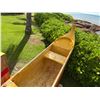 Image 15 : Paradise Cove Yellow & Red Canoe on Stand 22' 3" L