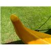 Image 16 : Paradise Cove Yellow & Red Canoe on Stand 22' 3" L