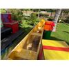 Image 23 : Paradise Cove Yellow & Red Canoe on Stand 22' 3" L