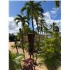 Image 1 : Tiki Statue on Metal Pole Stand 12" x 38" (Tiki), 68"H Total