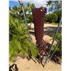 Image 4 : Tiki Statue on Metal Pole Stand 12" x 38" (Tiki), 68"H Total