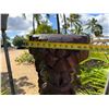 Image 7 : Tiki Statue on Metal Pole Stand 12" x 38" (Tiki), 68"H Total