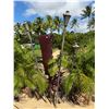 Image 1 : Qty 2 Metal Tiki Torches 60" & 84""H