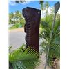 Image 4 : Tiki Statue on Metal Pole Stand 12" x 38" (Tiki), 71"H Total