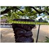 Image 8 : Tiki Statue on Metal Pole Stand 12" x 38" (Tiki), 71"H Total