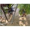 Image 5 : Qty 2 Metal Tiki Torches 60" & 80""H