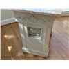 Image 10 : Wooden Table w/ Natural Stone Top 35" x 24" x 33"H