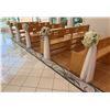 Image 1 : Qty 5 White Artificial Wedding Pew Flower Bouquet Arrangements Approx. 9" Dia, 38"L