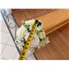 Image 9 : Qty 5 White Artificial Wedding Pew Flower Bouquet Arrangements Approx. 9" Dia, 38"L