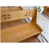 Image 7 : Wooden Modern Wedding Pew Bench w/ Cut-Out Top 81" x 17" x 34"H