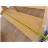 Image 8 : Wooden Modern Wedding Pew Bench w/ Cut-Out Top 81" x 17" x 34"H