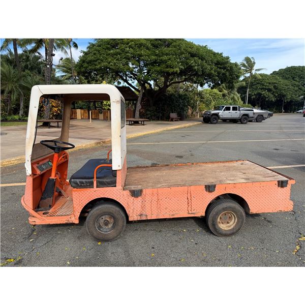 Taylor-Dunn Electric Flatbed Cart w/ Covered Cab  (Starts & Runs, See Video)