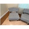 Image 2 : Qty 4 Gray Floral Accent Chairs 23" x 21" x 30"H