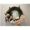 Image 2 : Qty 2 Artificial Grapevine Wreathes w/ Faux Flowers & Leaves 23" Dia