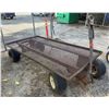 Image 1 : Towable Heavy-Duty Expanded Metal Utility Wagon or Dolly 96" x 48" x 22"H