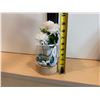 Image 7 : Qty 4 Small Artificial Flower Arrangements & Framed Love Sign, Misc Sizes