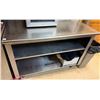 Image 1 : Metal Kitchen Prep Table w/ 2 Undershelves & Backsplash 48" x 28" x 36"H