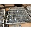 Image 10 : Qty 6 Plastic Glass Dishwasher Racks w/ Misc Glassware