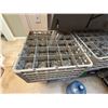 Image 2 : Qty 6 Plastic Glass Dishwasher Racks w/ Misc Glassware