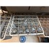 Image 5 : Qty 6 Plastic Glass Dishwasher Racks w/ Misc Glassware