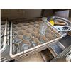 Image 6 : Qty 6 Plastic Glass Dishwasher Racks w/ Misc Glassware
