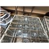 Image 8 : Qty 6 Plastic Glass Dishwasher Racks w/ Misc Glassware