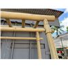 Image 3 : Bamboo Motif Garden Arbor 55" x 26" x 93"H