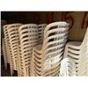 Image 3 : Qty 200 White Plastic Stacking Chairs 16" x 16" x 35"H