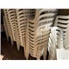 Image 4 : Qty 200 White Plastic Stacking Chairs 16" x 16" x 35"H