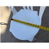 Image 9 : Qty 200 White Plastic Stacking Chairs 16" x 16" x 35"H