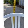 Image 8 : Qty 200 White Plastic Stacking Chairs 16" x 16" x 35"H