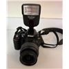 Image 1 : Nikon D3100 DSLR Digital Camera w/ AF-S DX Nikkor 18-55mm f/3.5-5.6G VR Lens & Vivitar Series 1 Flas