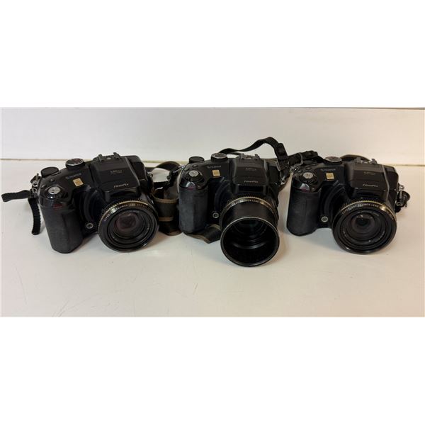 Qty 3 Fujifilm FinePix S20 Pro Digital Cameras w/ Misc Lenses
