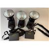 Image 1 : Qty 3 Interfit Strobies Pro-Flash  360 Flash Units & 2 Battery Packs (untested)