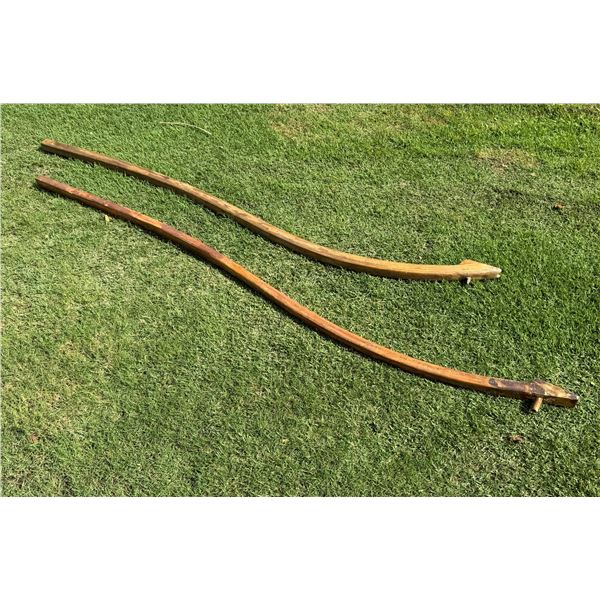 Qty 2 Wooden Canoe Iakos Approx. 9'L